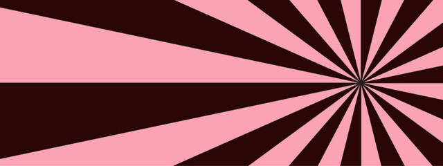 Aufkleber - Abstract Radial Burst Pattern in Pink and Black Dynamic Vector Illustration Featuring Bold Starburst Design with Vibrant Colors, Perfect for Backgrounds, Posters, and Digital Art. 