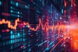 © Kunalai - Abstract visualization of online ad data, with flowing graphs and dynamic charts representing marketing analytics