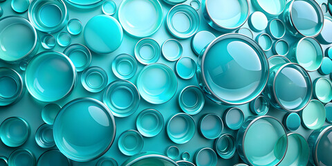 Abstract aquamarine circular shapes , aquamarine, abstract, circular, shapes, round, design, geometric, pattern, blue, vibrant