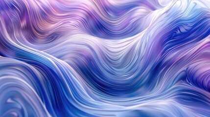 Aufkleber - Abstract background with vibrant shades of blue, purple, and silver, representing mental clarity, focus, and cognitive health. Generative AI.