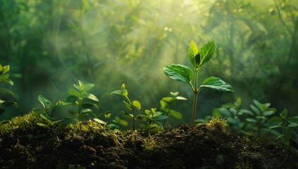 Canvas Print - New Life Emerging From The Earth