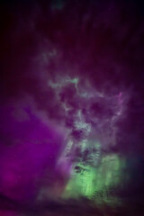 Wall Mural - northern lights.aurora borealis background with starry sky