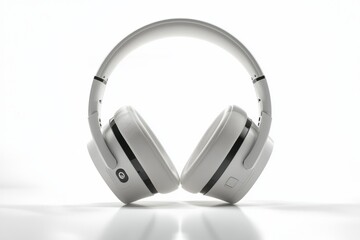 Modern Wireless Headphone Mockup Isolated created with Generative AI