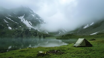 Sticker - Camping in the Mountains