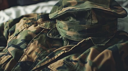 Camouflage Uniform Close-up