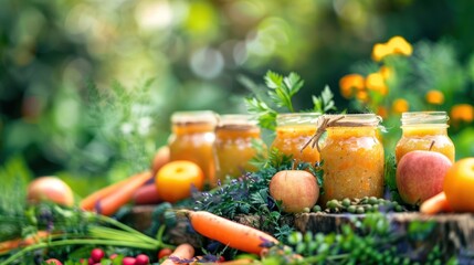 Canvas Print - Homemade Carrot and Apple Jam