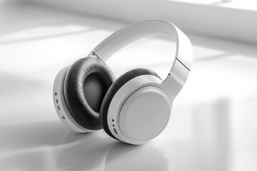 Modern Wireless Headphone Mockup Isolated created with Generative AI