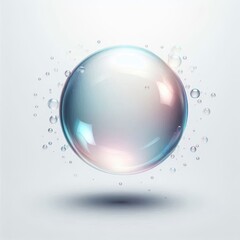 Wall Mural - background with bubbles