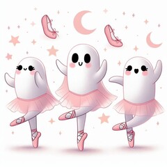 Wall Mural - dancing ghosts