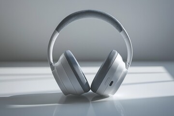 Modern Wireless Headphone Mockup Isolated created with Generative AI