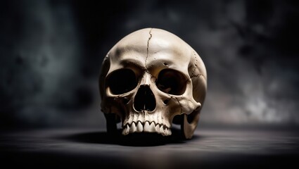 Skull, Bones, Man, Death, Teeth, Illustration