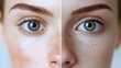 © Alpha - Before-and-after close-up of nose, showcasing clear skin after charcoal mask blackhead removal, soft lighting, Realistic, High Detail, Minimalistic Background