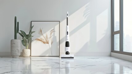 Poster - Modern Home Interior with Vacuum Cleaner