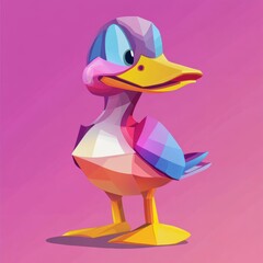 Canvas Print - Cartoon Duck.