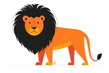 Poster - Cartoon Lion Illustration.