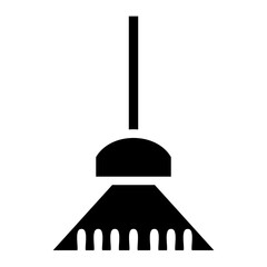 Canvas Print - Broom Brush Clean Glyph Icon