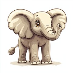 Sticker - Cute Baby Elephant.