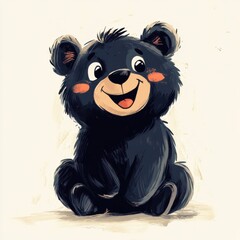 Canvas Print - Cute Bear Cub.