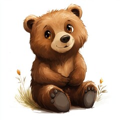 Canvas Print - Cute Bear Cub.