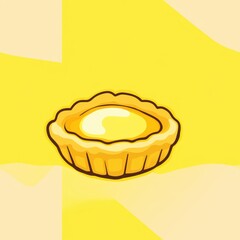 Poster - Egg Tart Illustration.