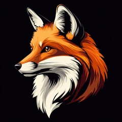 Sticker - Red Fox Portrait.