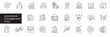 © Sunil - operational management line icon set. Editable stroke. Vector illustration.