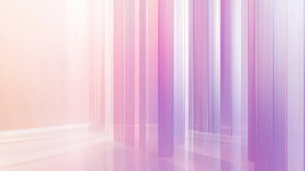 Wall Mural - Soft pastel gradients of lavender and light peach, with minimal abstract lines and geometric elements, creating a sleek and polished presentation background.