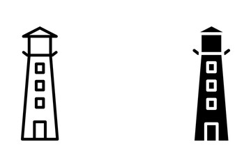 lighthouse icon. sign for mobile concept and web design. vector illustration