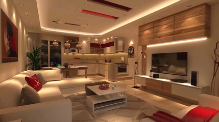 design and decoration of modern living room