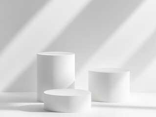 Sticker - White Pedestals on Surface