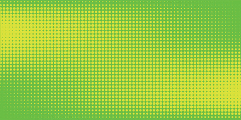 Wall Mural - dots halftone green color pattern gradient texture with technology digital background. dots pop art 