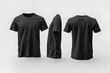 © Emongrapic - Photo men's 3d rendering black t-shirt front and back mockup template
