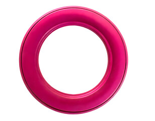 Sticker - pink circular frame. generative ai.