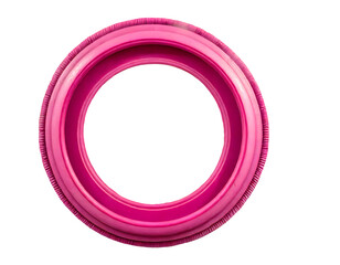 Sticker - pink circular frame. generative ai.