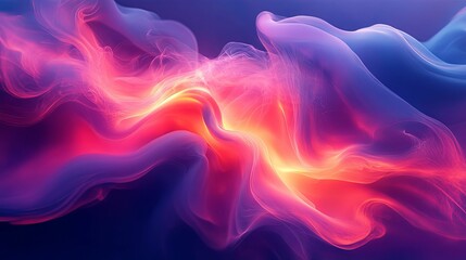 Wall Mural - Abstract Swirling Nebula with Vibrant Colors