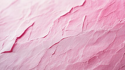 Wall Mural - Close-up of Pink Wrinkled Paper Texture