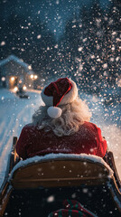 Sticker - Sleigh Ride Under the Stars with LGBT Santa Claus  