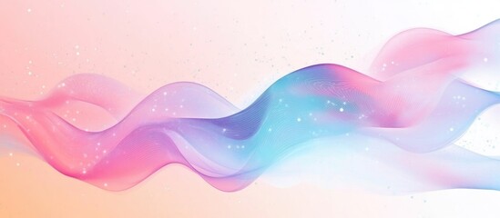 Wall Mural - Abstract Vapor Digital Background Dreamy Holographic Backdrop