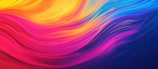 Wall Mural - Abstract Background With Blurred Rainbow Color Splash Effect