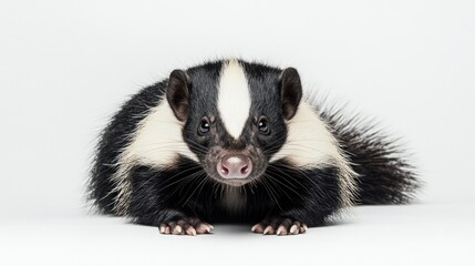 Sticker - Close-up Portrait of a Curious Skunk