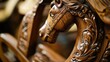 © BerkahStock - Carved Wooden Horse Head