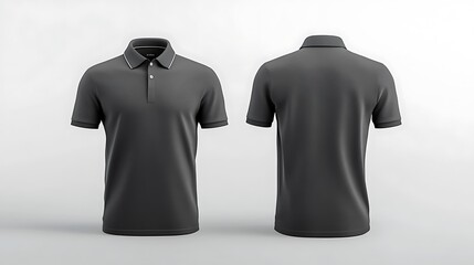 Wall Mural - Black Polo Shirt Mockup