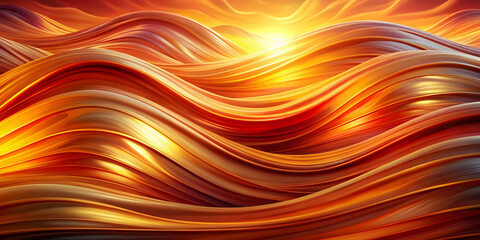 Wall Mural - Warm tones abstract waves with vibrant and dynamic texture , vibrant, dynamic, warm tones, abstract, waves, texture, colorful