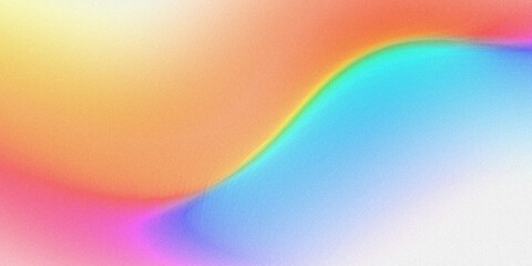 Wall Mural - colorful gradient background with a grainy texture, featuring purple, orange, yellow, blue colors no