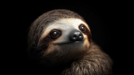 Poster - Smiling Sloth Portrait