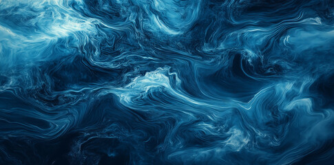 Wall Mural - A captivating abstract background of swirling water patterns in dark blue and light tones, evoking a sense of movement and fluidity, perfect for design or artistic projects