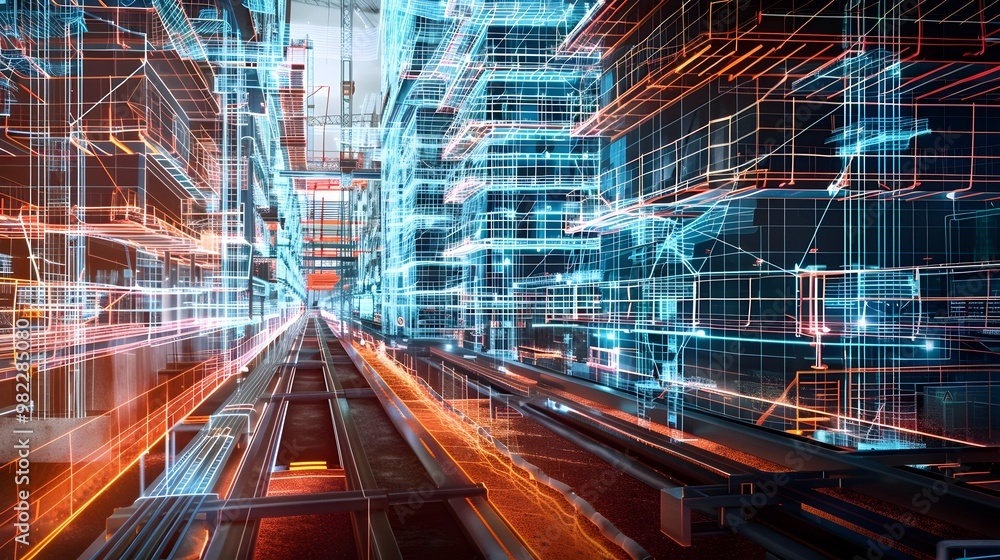 Digital Twin of Construction Project Showcasing Progress Material Usage ...