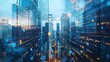 © Bussakon - Digital Twin of a Futuristic Financial District Analyzing Building Performance Energy Use and Security Systems