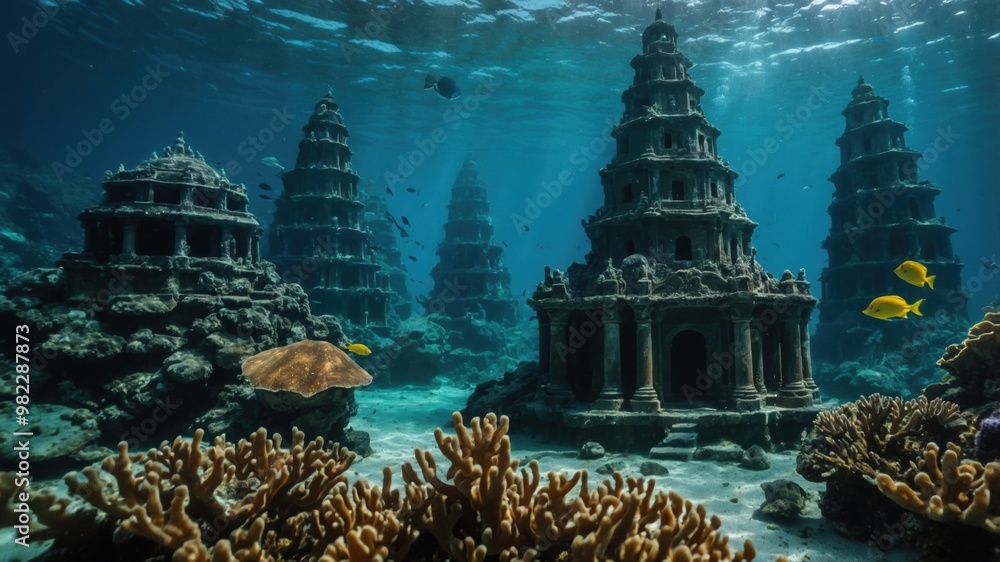 The submerged ruins of Atlantis offer an enigmatic look into a ...