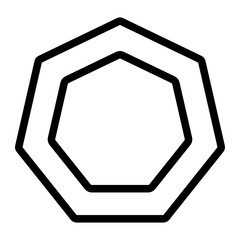 Sticker - heptagon